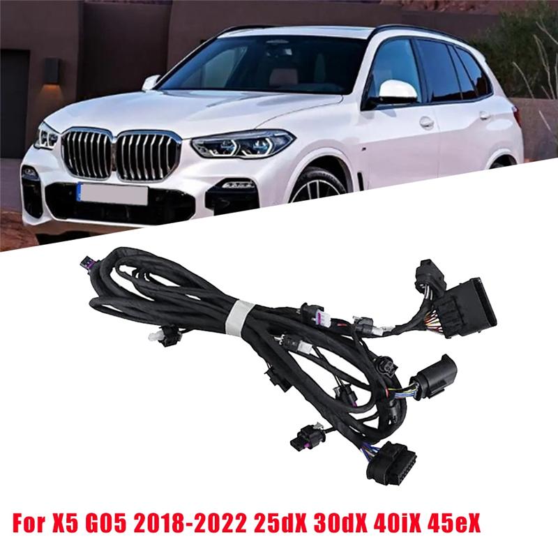 AEA6-Car Front Bumper Harness Wire Set 25DX 30DX 40IX 45EX Radar PDC Parking Aid Wiring Plastic For BMW X5 G05 2018-2022