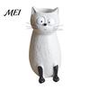 Quirky Cat Vase for Flowers, Flower Desk Decoration and Bookshelf Display, 3D Decorative Small Vases Home Office Styling Gift Giving, Resin