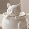 DYS 3D Printed Cat Teacup, Cute Coffee Cup, Figurine Mugs, Holiday and Birthday Gift for Milk Tea Lovers