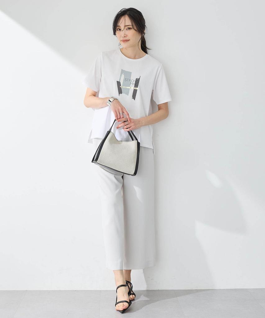 AC by Alpha Cubic Graphic UV Size Medium T-Shirt (Cooling Touch, Protection), Women's, 351621, Off-White,