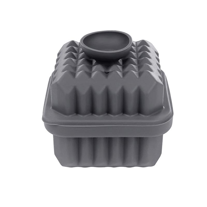 Prism Ice Mold, Etched Ice Cube Mold, Single Ice Tray With Funnel, Square Whiskey Ice Cube Maker