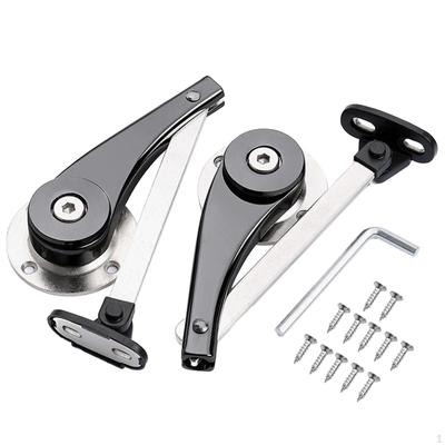 2Pcs Professional Soft Closing Lid Support Hinge, Heavy Duty Clamshell Hinges for Storage Treasure