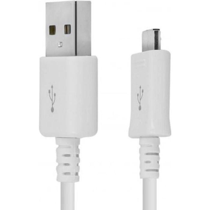 Câble Micro-USB Blanc pour Samsung Galaxy Tab A 10.1 (2016)