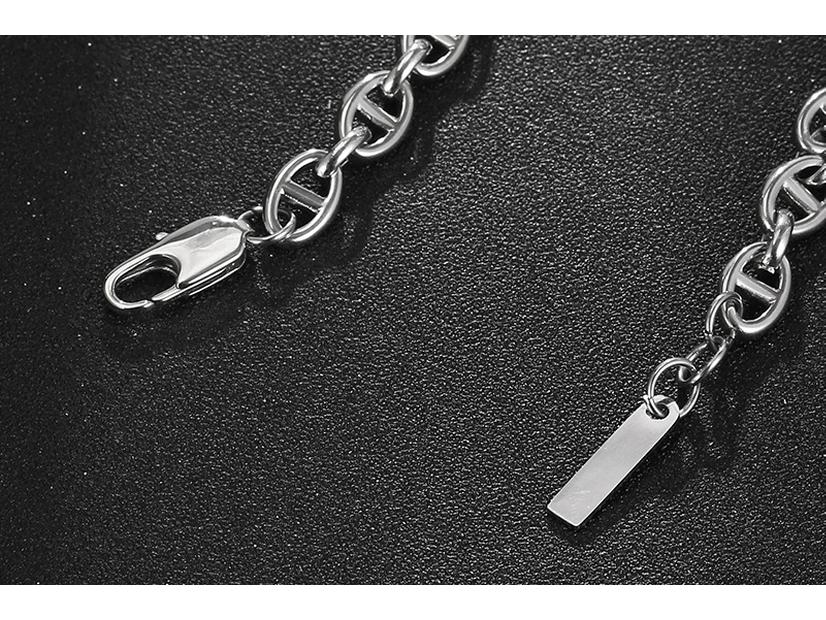 IMI Niche Trendy Buckle Bracelet: Unisex Titanium Steel, Simple & Versatile Korean Style YL425