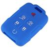 Key Fob Shell Silicone Cover Protective Case for Chevrolet Chevy Suburban Tahoe GMC Yukon Keyless Entry Remote 6 Button