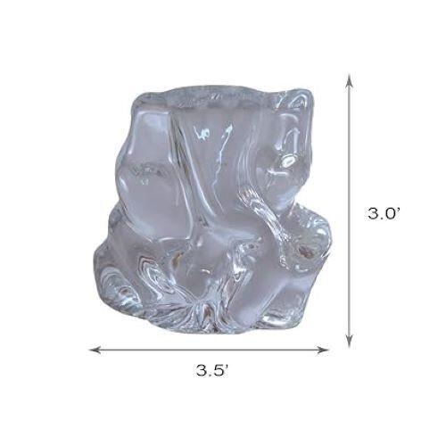 Statua Trasparente di Ganesha Ganesh Ganpati Showpiece Spirituale Idolo per Puja Ufficio JL156220247092