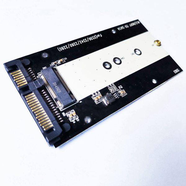 M.2 NGFF to SATA 3.0 Adapter Card (Black+Gray) for SSD