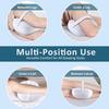 Knee Pillow for Side Sleepers, Memory Foam Leg Pillow for Side Sleeping, Between Legs Pillow for Back Hip Pain, Spine Aligning, Sciatica,