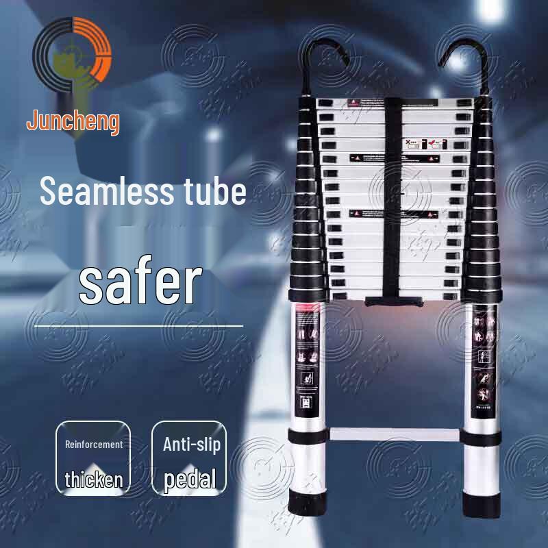 Jūnchéng Telescopic Aluminum Alloy Folding Ladder with Hook