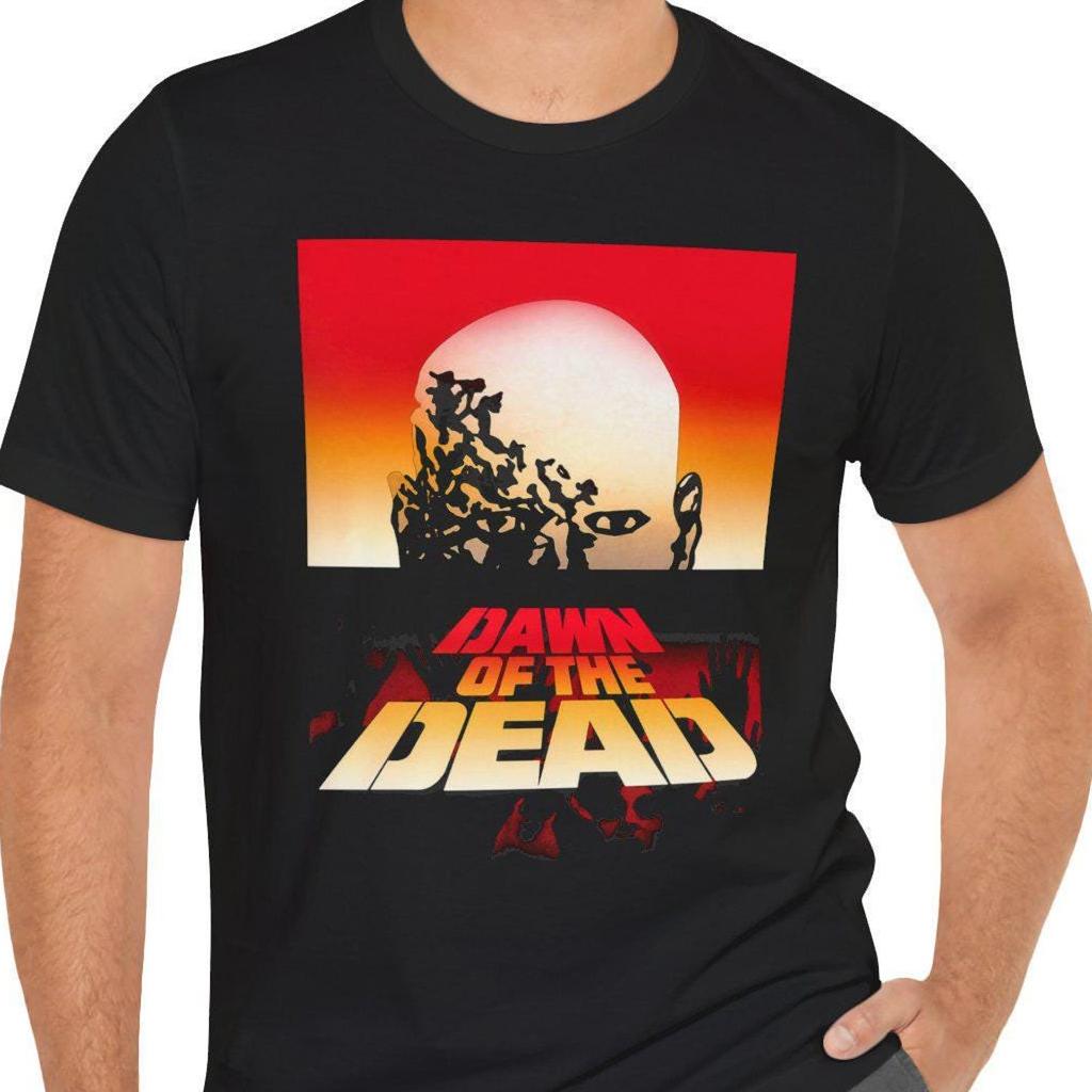 Dawn Of The Dead T-Shirt Black Short Sleeve Horror Movie Tee