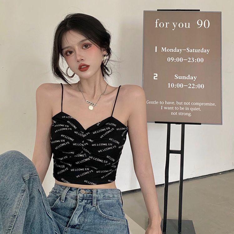 

Женские толстовки, футболки без рукавов, топы на бретельках для девочек, сексуальные топы, майки, повседневные жилеты, футболки с открытой спиной и принтом S чёрный