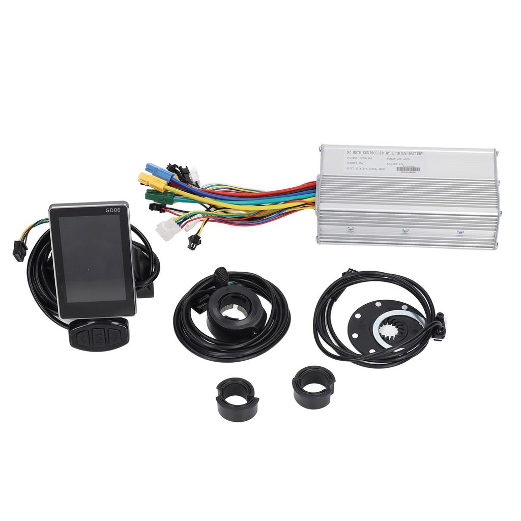 30A Motor Controller Kit GD06 Configuration Thumb Throttle Electric Bike Conversion Kit for 1000W Motors