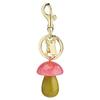 Creative Mushroom Keychain For Bags And Keys With Resin Finish For Casual Use