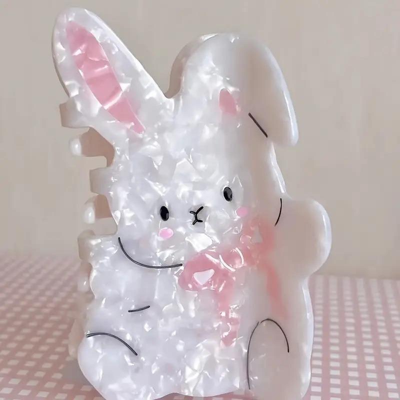 

Cute Rabbit Paw Cartoon Ponytail, Cute Back of The Head Bun Interesting Styling Decoration Suitable for Cute Princess Girls