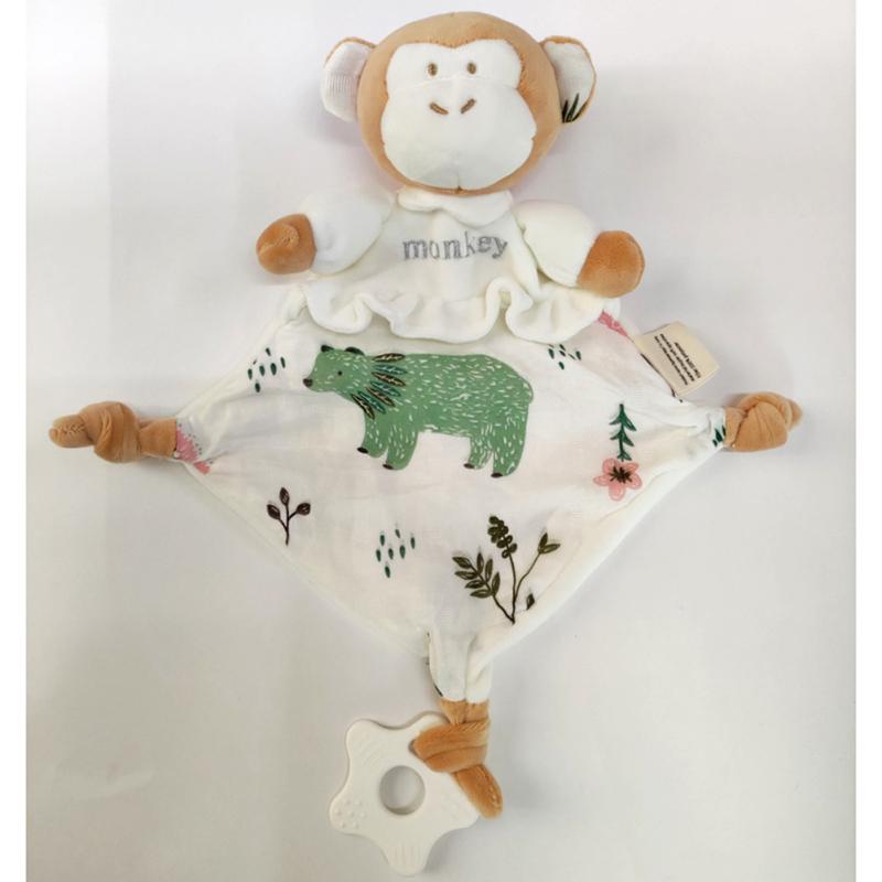 Soft Baby Early Education Puzzle Soothing Towel Biting Baby Soothing Sleeping Doll