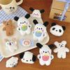 2/4 Pezzi Bambola Cane Peluche Cartone Animato Spilla Cane Orso Decorazione Zaino Studente Sciarpa Accessori Abbigliamento