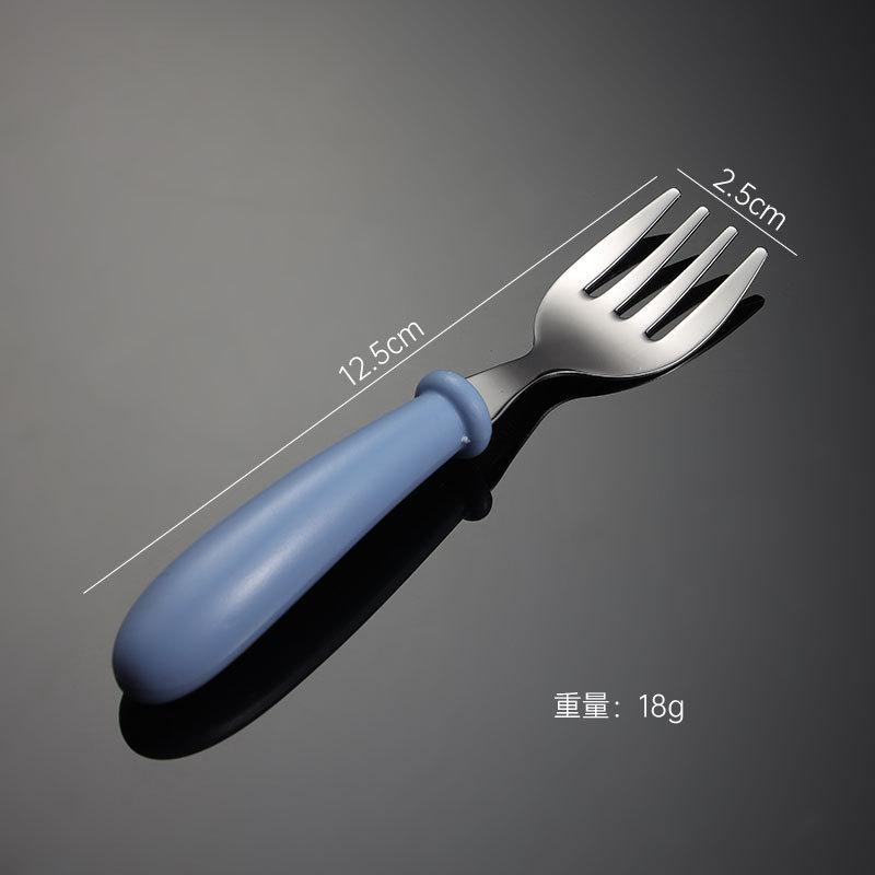 Child Feeding Tableware Set Children Utensil Stainless Steel Toddler Dinnerware Cutlery Cartoon Infant Food Feeding Spoon Fork
