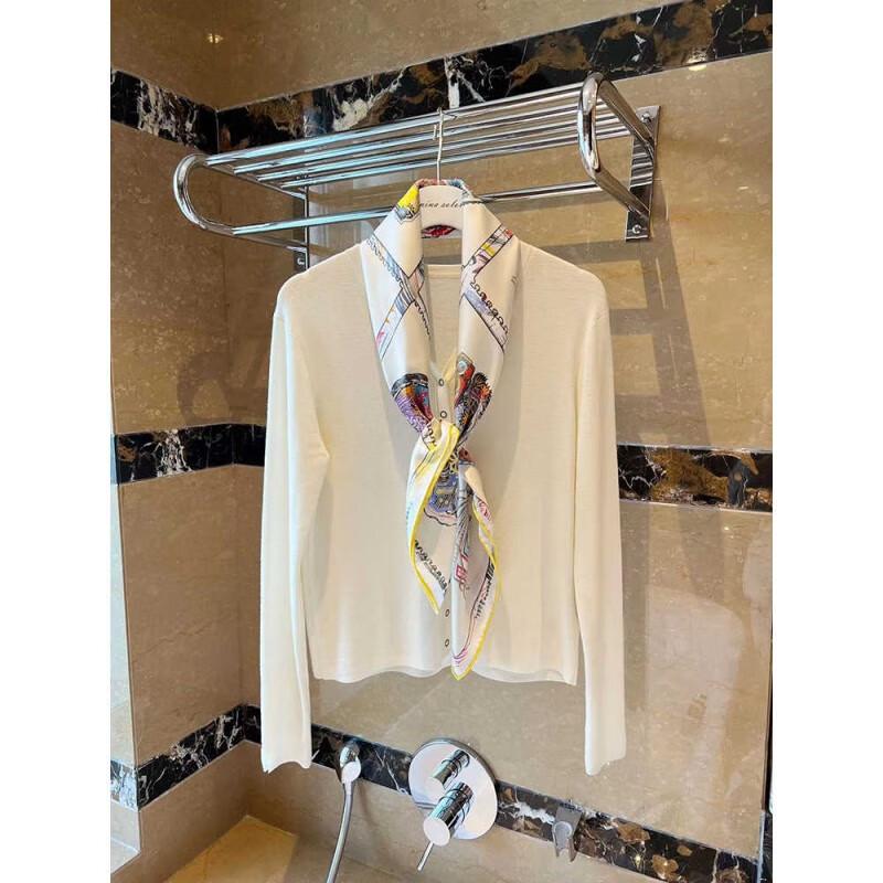 NINA SOLOR Horse Prism Twill Silk Scarf