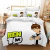 Excepțional Tapet Desene Animate Ben 10 Imprimeu Anime Set de Lenjerie de Pat Husă de Plapumă Plapumă Pat Tineret Copii Fete Băieți Cadou de Ziua de Naștere