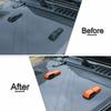 2xExterior Engine Hood Hinge Cover Trim Decor for Jeep Wrangler JL JT 18+Orange