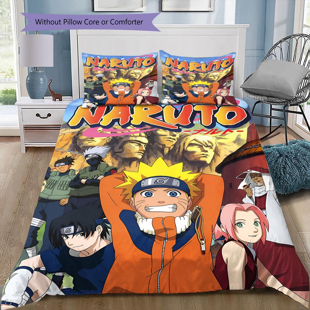 Set Copripiumino Trapuntato con Fantasia Cartone Animato Federa Decorazione per la Casa Regalo di Compleanno (1 * copripiumino + 2 * federa, senza nucleo)