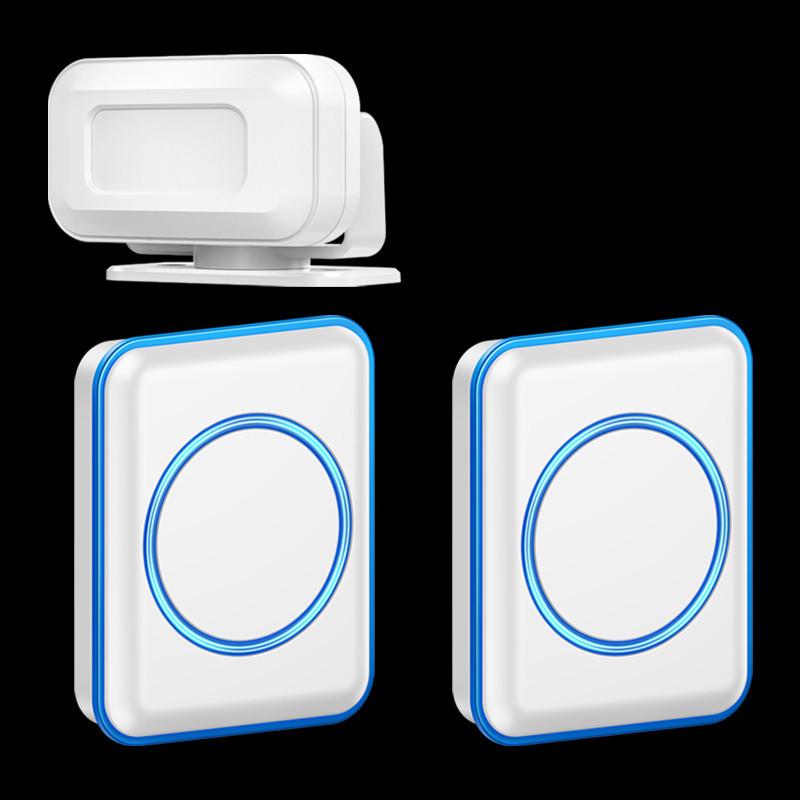 Wireless Visitor Welcome Sensor with Voice Greeting for Doors - Commercial Entrance Alarm