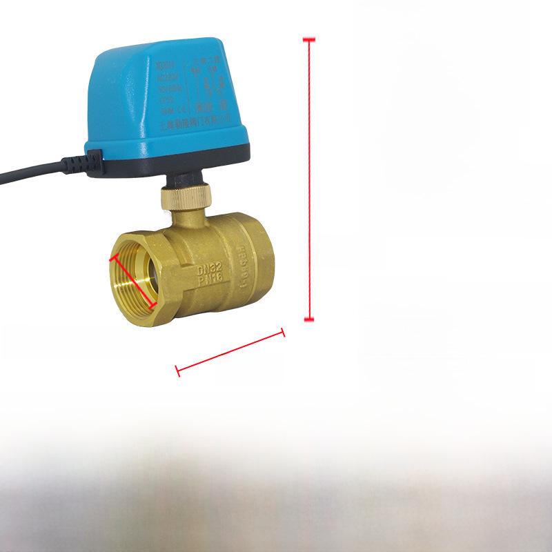 AMECO Miniatur Elektrisches Zweiwege-Kugelventil für Klimaanlagen - Erhältlich in 4 und 6 Punkten, DN15 DN20