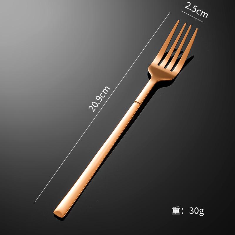 Stainless steel tableware knight western food knife and fork tableware set steak knife and fork premium fork spoon