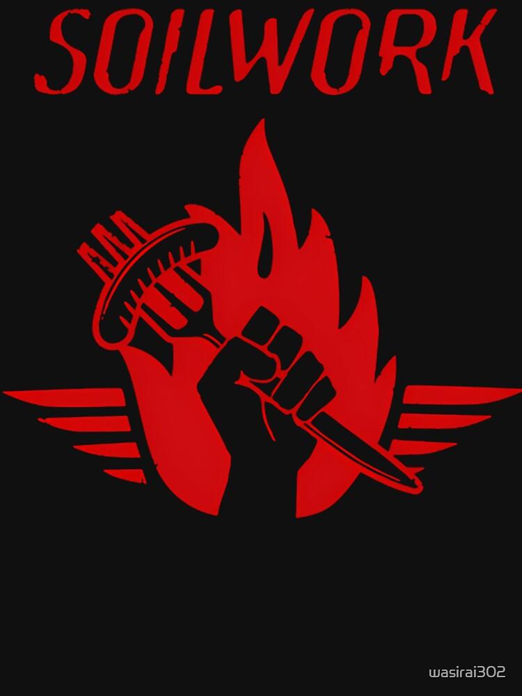 Fist Holding Fork and Fire Flame Classic Unisex T-Shirt