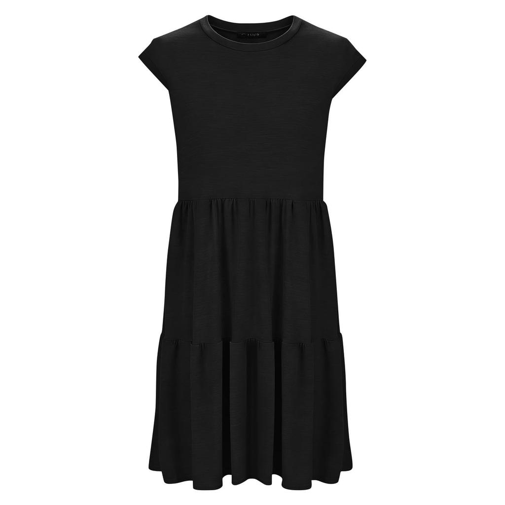 Women's Summer Fashion Sleeveless Round Neck Loose Patchwork Casual Dress