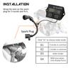 Kebidumei Digital Engine Tach Hour Meter Waterproof Tachometer Gauge Engine RPM LCD Display for Moto Marine Chainsaw Bike Boat