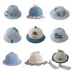 Korean Style Children's Sun Protection Lace Bucket Hat for Girls