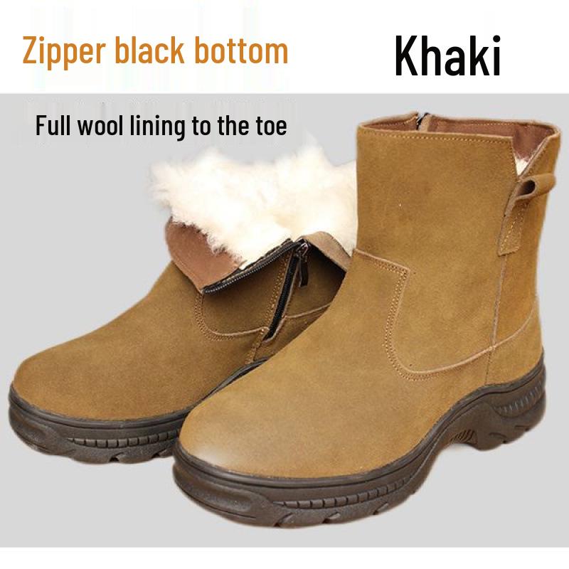 

Мужские зимние высокие ботинки для активного отдыха с толстой меховой подкладкой Size 45