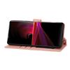 For Sony Xperia 5 IV 5G Case Zipper Pocket Leather Phone Cover with Crossbody Shoulder Strap