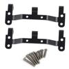 Aluminum Alloy Front and Rear Rod Mount Fit for MN D90 MN 99 MN 91 FJ 45 Upgrade Parts(Black 1PC )