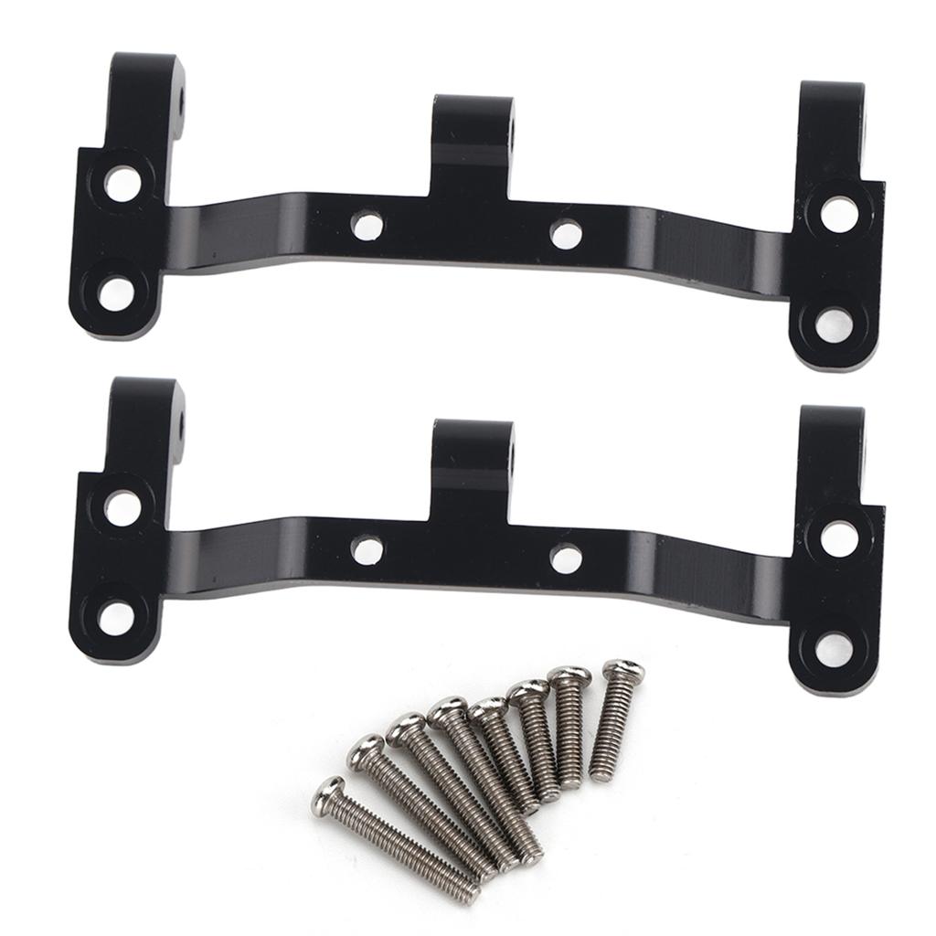 Aluminum Alloy Front and Rear Rod Mount Fit for MN D90 MN 99 MN 91 FJ 45 Upgrade Parts(Black 1PC )