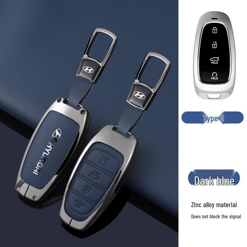 Key Cover Compatible with Beijing Hyundai Ix35, Elantra, Festa, Verna, Ix25, Santa Fe - Premium Men's Bag Case