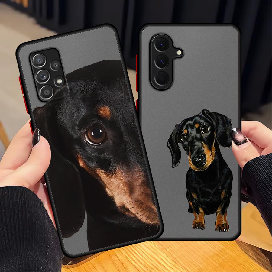 Interesting Dachshunds Back Phone Cover Case for Samsung Galaxy A36 A21s A25 A26 A35 A33 A73 A24 A52 A56 A54 A34 A53