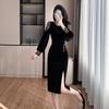 2025 Elegant Velvet Waist-Slimming Dress