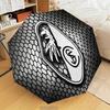 Club Crest Design Automatic Folding Umbrella - 8-Rib Travel Umbrella with Auto Open/Close & Portable Gifts for Holidays or Birthdays