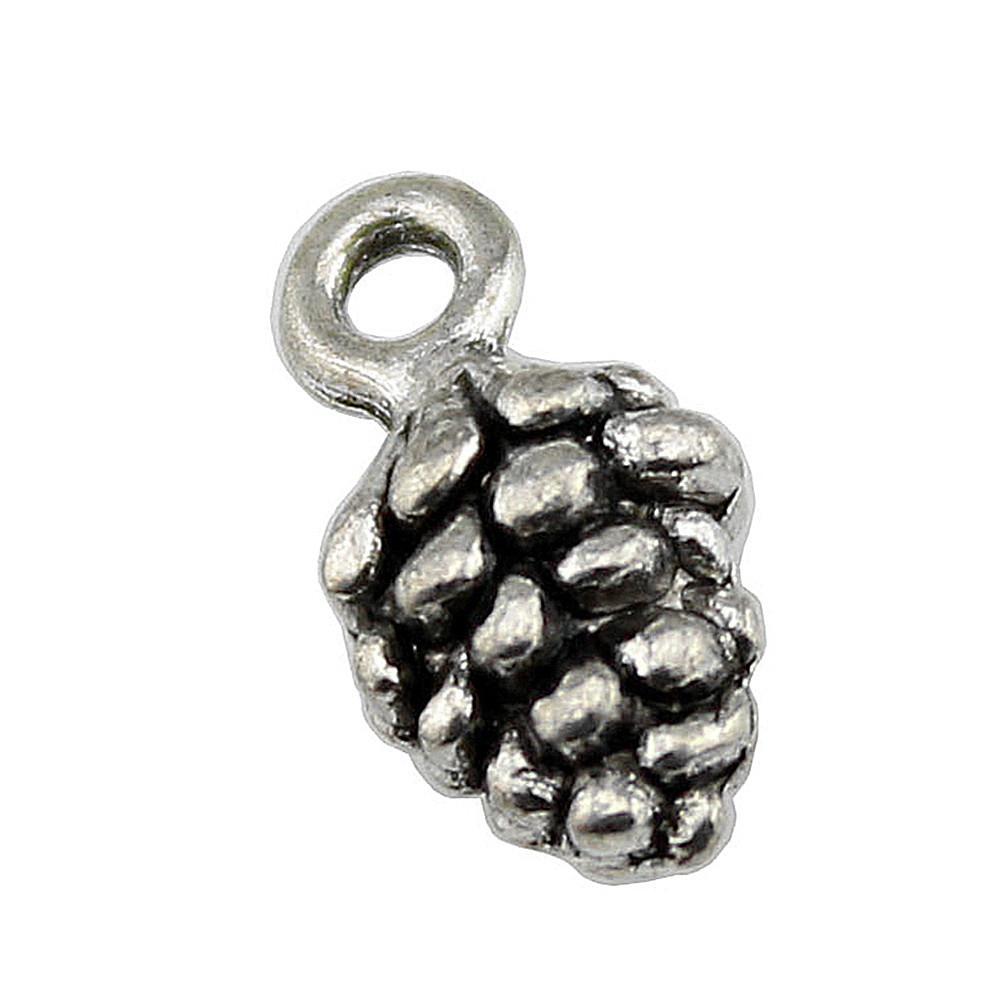 Acorn Charms Christmas Tree Pendants For Forest Nature Themed Jewelry