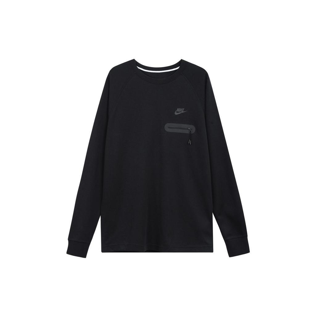 Nike Sweatshirts Men's Black Crew Neck Moderate Regular FD9881-010