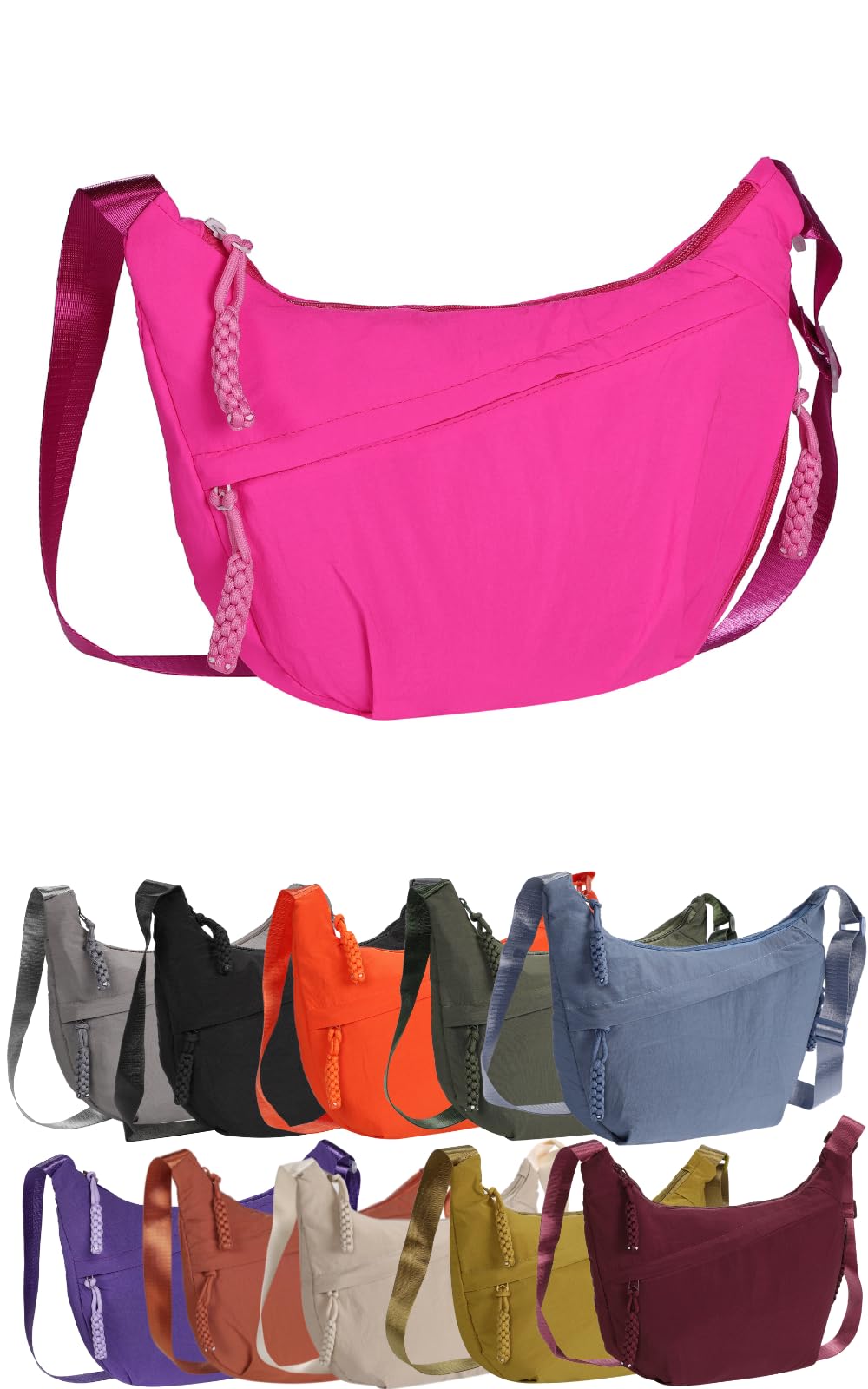 

Женская нейлоновая сумка через плечо MizuKarat, легкая, стильная, многофункциональная, большого объема, идеально подходит для путешествий, ежедневных поездок и