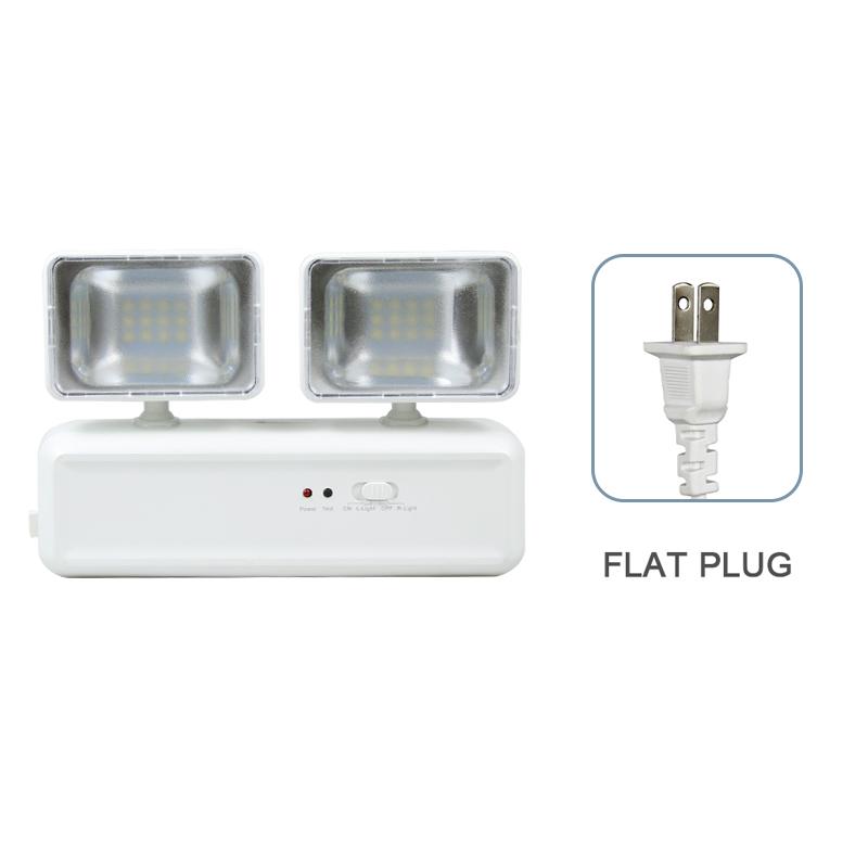 Wall-mounted Double-head Multifuctional Emergency Light Portable Camping Lantern Rechargeable Lamps for Power Outage Use