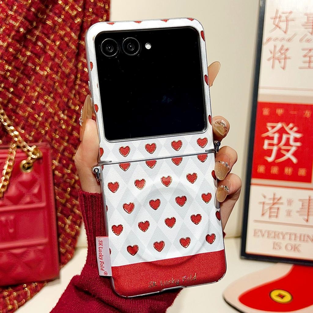 Applicable To Motorola Razr11 Mobile Phone Case Razr11 Motorola Side Buckle Silver Edge Magnetic Gilt Love Woman