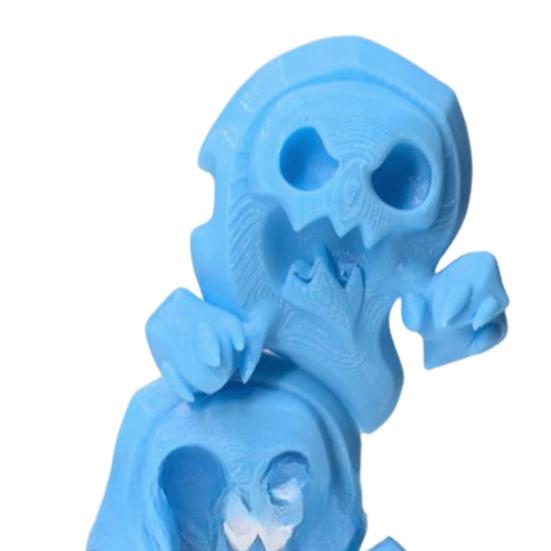 Halloween Stacking Ghost Tomb Ornament 3D Printed Spooky Ghost Figurine Statue Sculpture Holiday Party Desktop Decoration