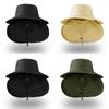 Summer Fisherman Hat With Large Brim For Outdoor Sun Protection And Neck Guard