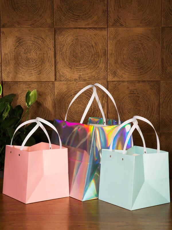 ZISIZ Customized Square Widened Bottom Paper Bag