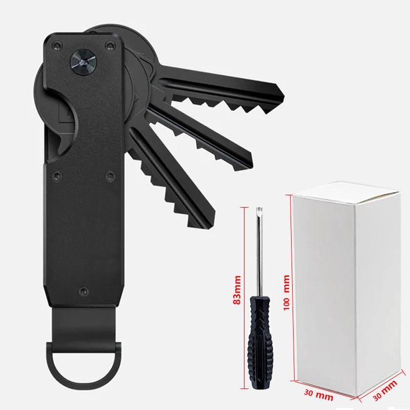 Versatile Metal Key Holder Compact Design for Easy House Key Management Multiple Colors чёрный