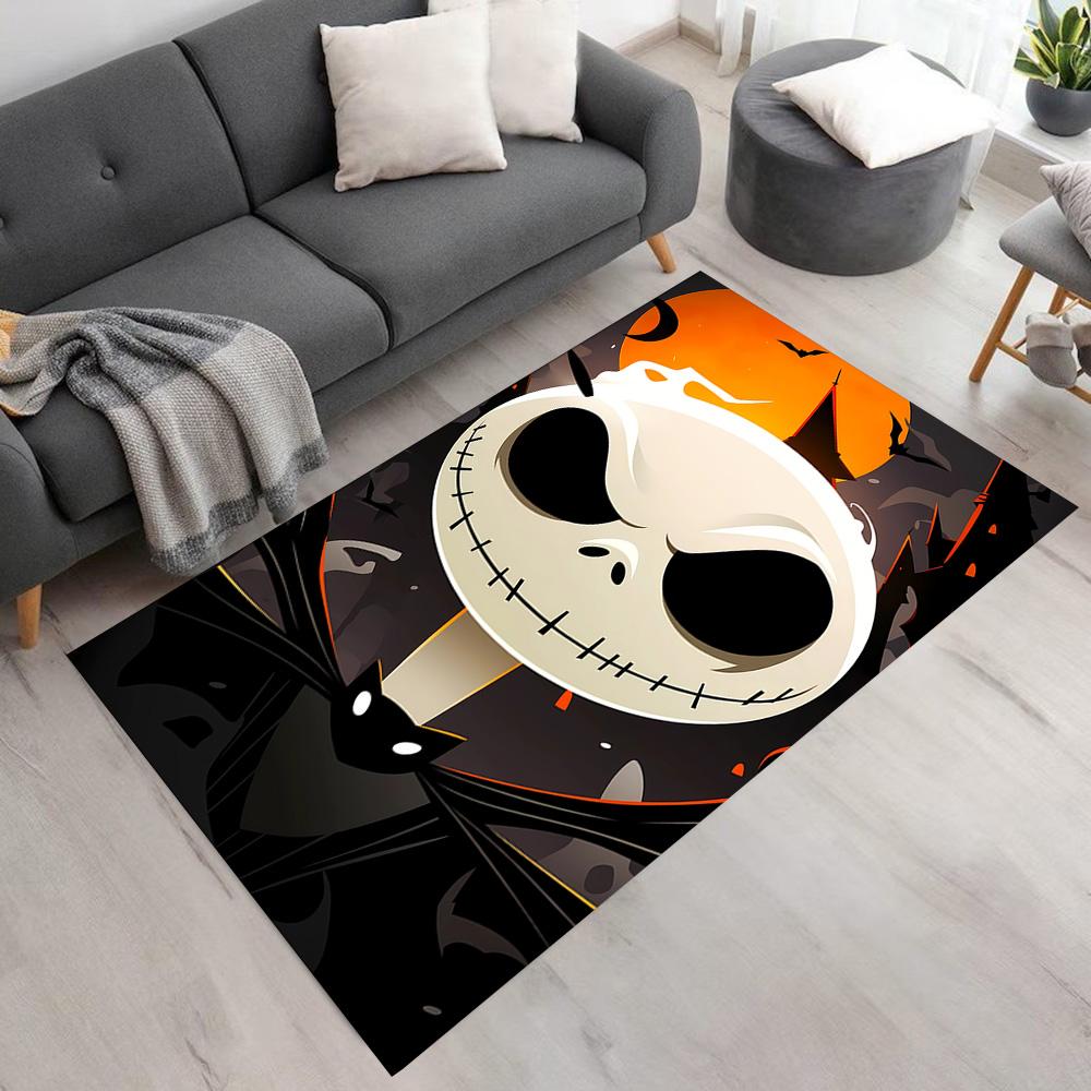 Jack Skellington Area Rug Perfect for Foyer Game Room Outdoor Study room Anti-slip Rug Anime Office Decor Perfect Gift for Friends & Family